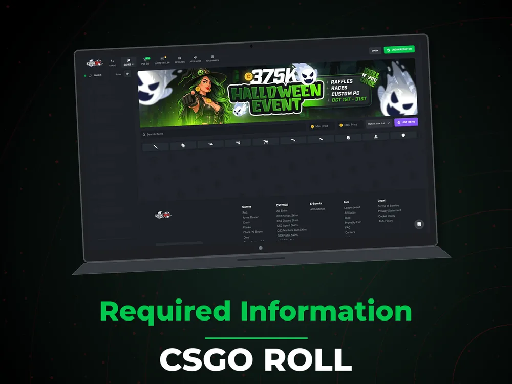 Csgo Roll - Required Information