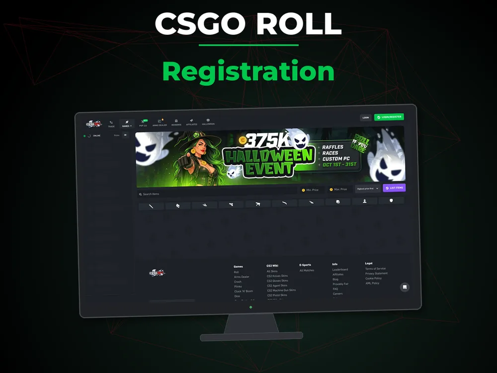 Csgo Roll - Registration