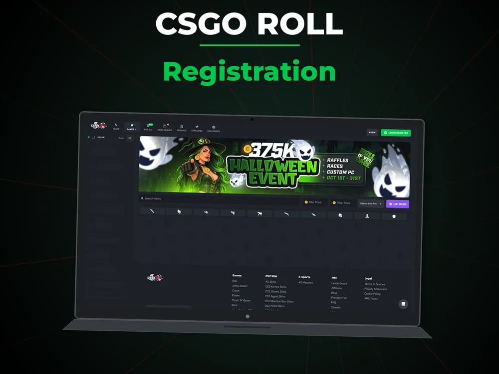 Csgo Roll - Registration